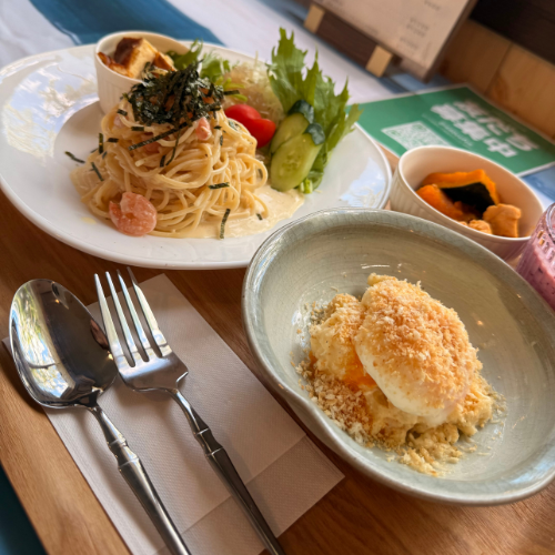 P&Mオリジナル薬膳・味噌カルボラーナの外観